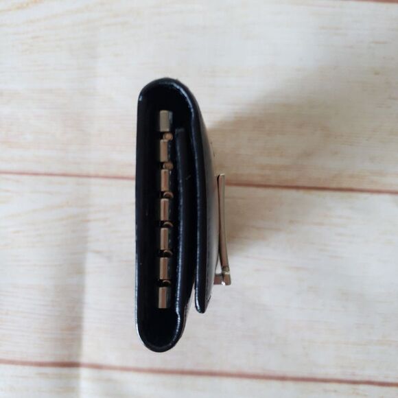 Authentic Salvatore Ferragamo Leather Keyholder Black Silver Tone Hardware Unise - Picture 14 of 16